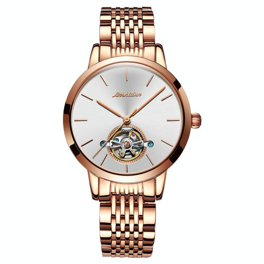 NNEDSZ Waterproof Automatic Mechanical Watch For Women With Simple Hollow Design